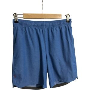 Rhone 7" Guru Yoga Training Shorts Blue Small